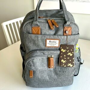 Ruvalino backpack/diaper bag. Large capacity. Multiple pockets! NWT. Waterproof.